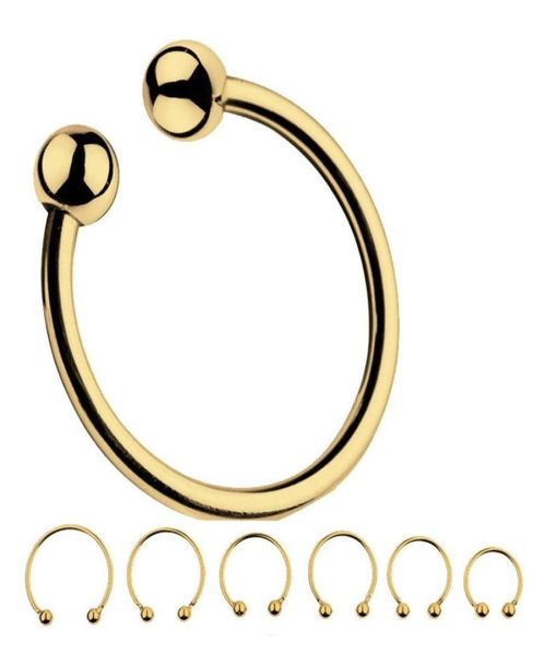 Articoli da massaggio maschio Chasity Anello del pene in acciaio inossidabile 6 dimensioni Gold Silver Cock Rings Toys Sexy for Men maschio masturbato Men039S 5996946