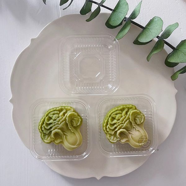 50g Yeni Mooncake Preslenmiş Kalıp Lahana Şekli Sebze Desen Pasta Pastası Abs Plastik Fondan Kek Tatlı Süslemeleri