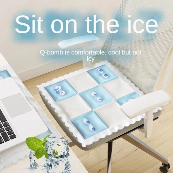 Sandalye, havalı ve nefes alabilen buz ipek mat araba yastığı yaz ofisi uzun koltuk su geçirmez dışkı kaplar