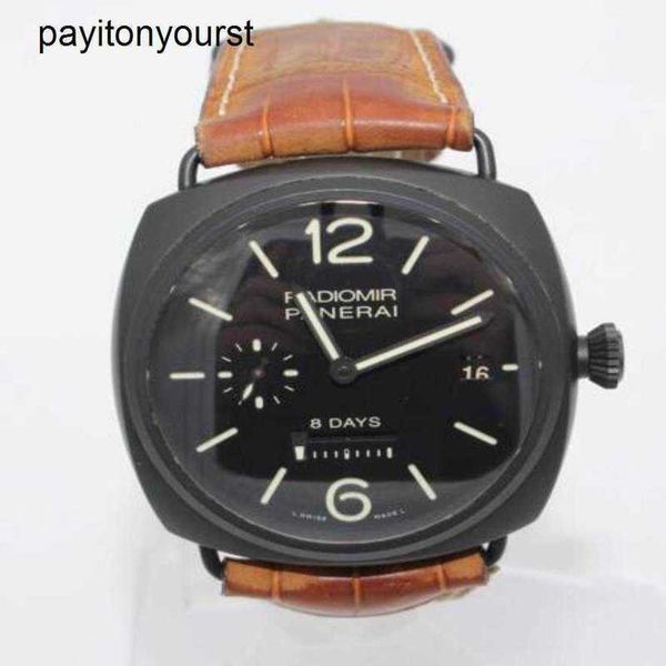 Orologi da uomo panerais radiomir 8day 45mm manuale ceramico pam 384 venduto come è