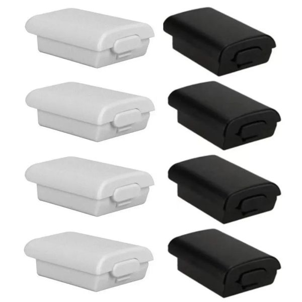 Zubehör 100/50/20pcs wiederaufladbare AA -Batterie -Rückdeck -Hülle für Xbox 360 Wireless Controller Neues Spielzubehör Balck White