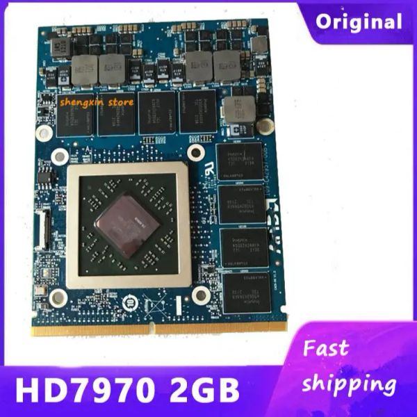 Schede HD7970M HD 7970M HD7970 Video Graphic Card 2160836036 2GB per laptop Dell Alienware M17X M18X R1 R2 Test 100%