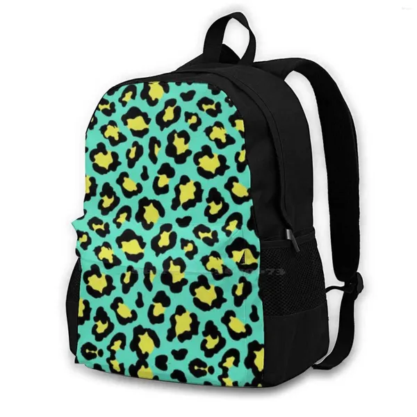Рюкзак ретро -полосы дизайн животных школа школьная сумка большая емкость ноутбука 15 дюймов винтажные абстрактные линии