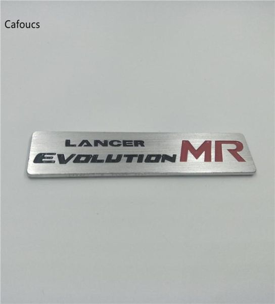 Aluminium -Metall -Carstyling für Mitsubishi Lancer Evolution X Mr Emblem Logo Logo Aufkleber2732382