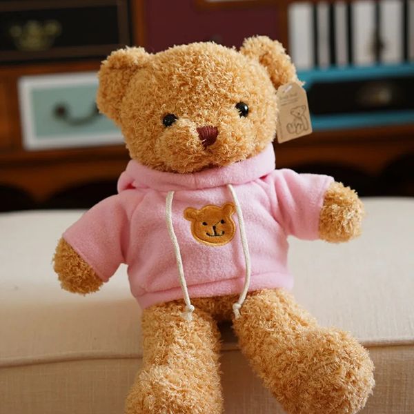 Sweater Teddy Bear Doll Toy de pelúcia Enviar namorada presente de aniversário presente anual Party Gift Childrens Toys 240409