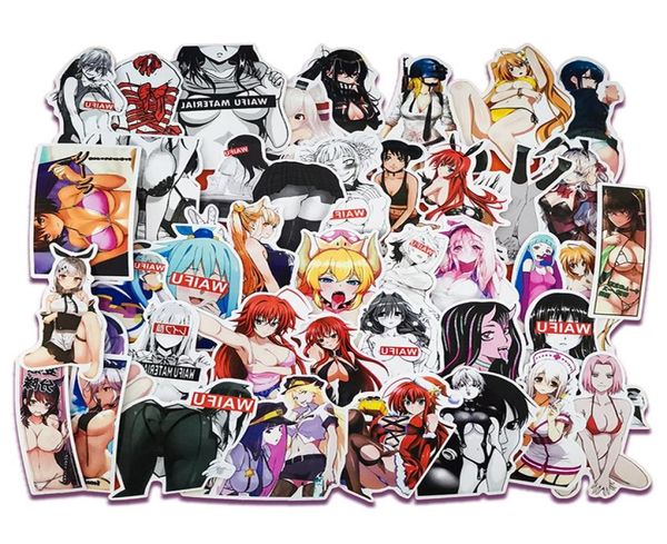 100pcs adesivos de carro sexy anime hentai pinup coelhinho garota waifu adesivos adesivos para laptop caminhão à prova d'água212s8050106