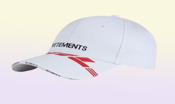 Vetements DHL Logo Baseball Caps 2020 Männer Frauen gestickt Logo Vetements Hüte gute Qualitäts Sommer -VTM -Kappen 3 Farben VTM HAT1558235