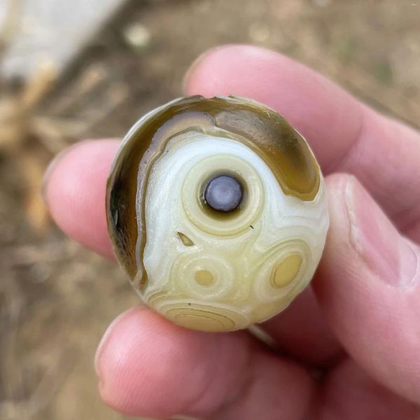 Figurine decorative Naturale Sardonyx Agate Alxa Gobi Eye Rocce non lucidato Energia Energia Reiki Crystal Quarzo Fai da te Decorazione per la casa in pietra Guarigione fai -da -te