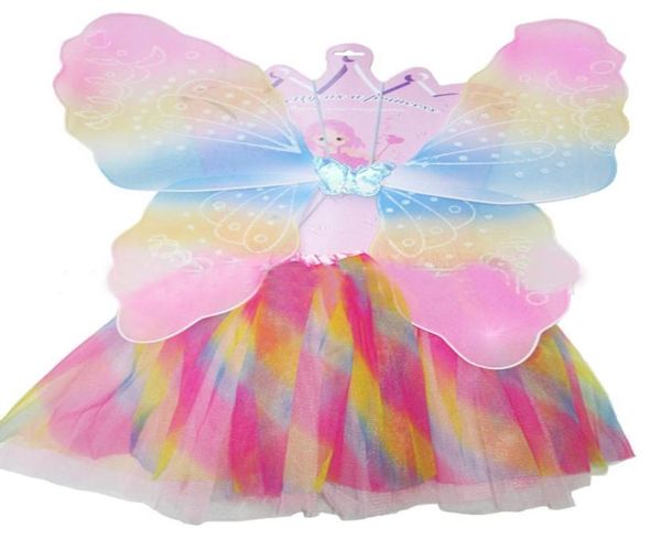 Vestidos de dança de saia tutus de cor do arco -íris