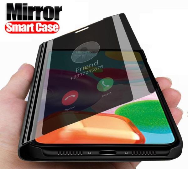 Smart Mirror Flip Case per Samsung Galaxy A01 A21 A11 A51 A71 A70E A50 A70 A30 A30 A10 Stand Book Cover del telefono Fundas Coque6651897