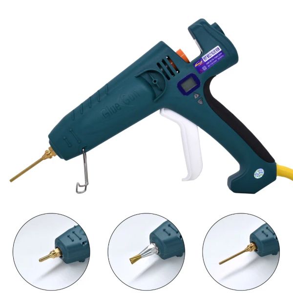 Gor Hot Melt Glue Gun 500W High Power Промышленное производство Термостат Регулируемый цифровой дисплей. Используйте 11 -миллиметровую клейкую палочку