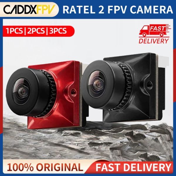 Дроны 1/2/3PCS CADDX RATEL 2 V2/PRO FPV Камера RATEL2 2,1 мм объектива 16: 9/4: 3 NTSC/PAL Переключимся микро -камеру FPV -камера Quadcopter