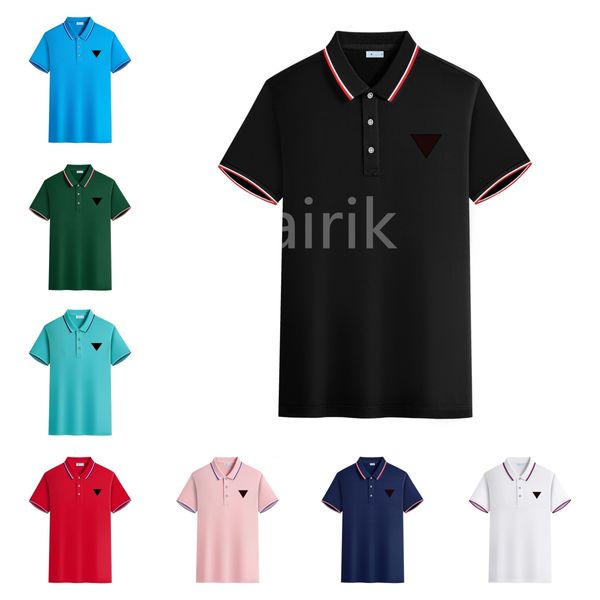 Polos maschile di design maschile magliette magliette a maniche corte polo polo di alta qualità per lettere di stampa abbigliamento abiti da uomo tee maschile e nero magliette asiatiche dimensioni asiatiche s-5xl