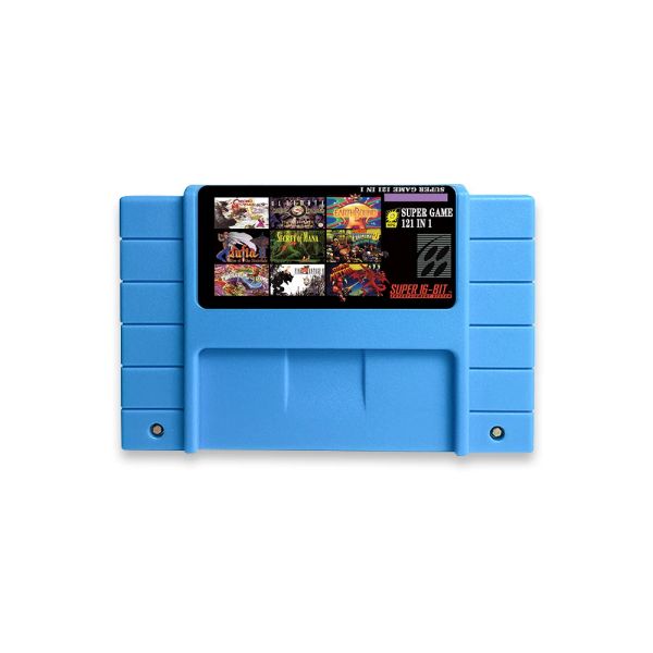 Acessórios Super 121 em 1 Cartão de jogo Retro de 16 bits para SNES Game Console Cartuctid