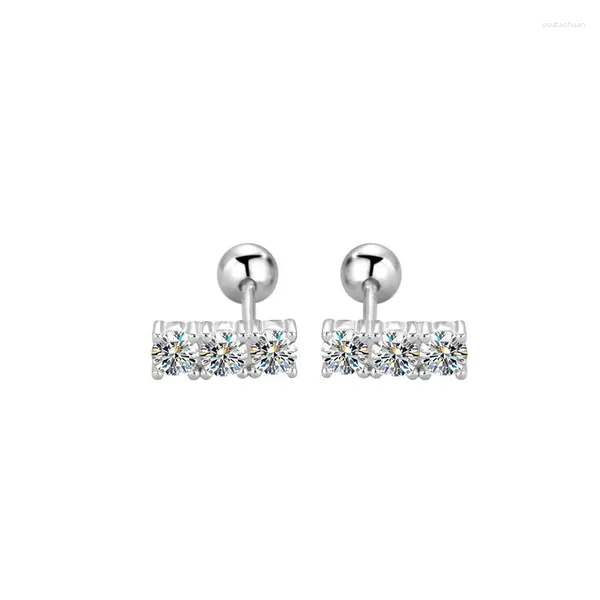 Stud Küpe Zheshiyuan Lefei Moda Klasik Lüks Moissanite Elmas Tasarım Mektubu I Charm Kadınlar İçin Küpe Küpe Gümüş 925 Takı