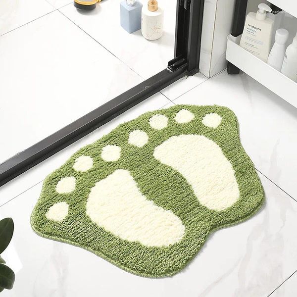 Tappetini da bagno anti -slip doccia in casa d'ingresso portiere porte in memory foam pavimento di tappeti per piedi nordici tappeti super assorbenti forniture igieniche