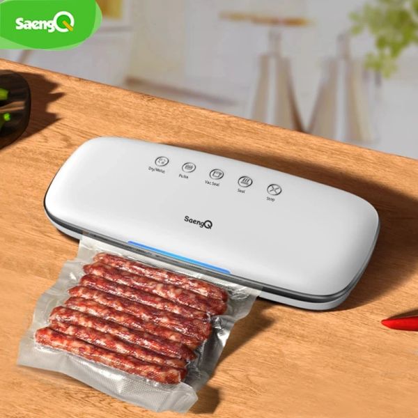 Maschinen Saengq Food Vacuum Sealer Maschine Sous Vide Vakuumversiegel für Lebensmittel Lagerung Food Packer Vakuumtaschen für Vakuumverpackungen