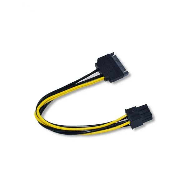 Porta SATA di alimentazione del computer desktop da 15p a 6p Cord Codice per schede grafica 15 PIN 6