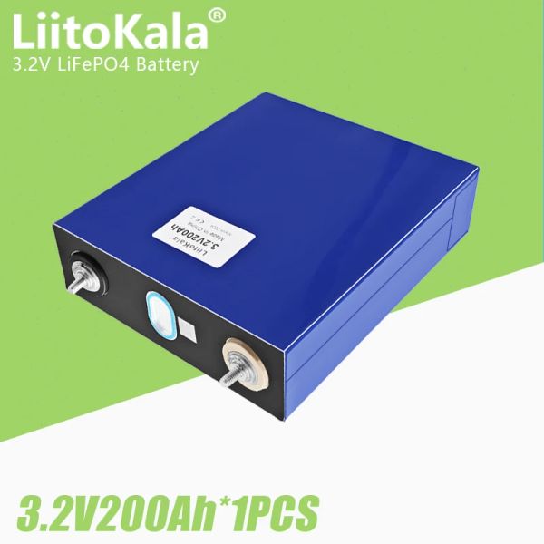 1pcs liitokala 3,2 V 200AH LifePo4 wiederaufladbare Batterien Lithium -Eisen -Phosphat -Batterie für PV RV Solar Golfwagen EU US Tax Free