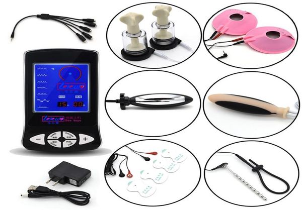 Kits de choque electro -choques mamilo de massagem de pênis mamilo mamilo de bumbum anal plug plug de sexo elétrico brinquedos com temas médicos para homem woman8964498