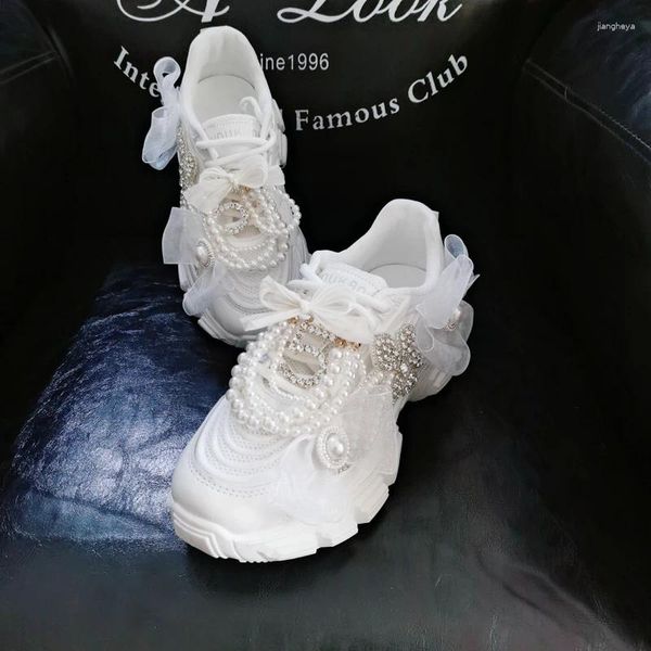 Scarpe casuali primavera 2024 Celebrity Joker Platform Platform Lolita Leisure Sports Ins Tide