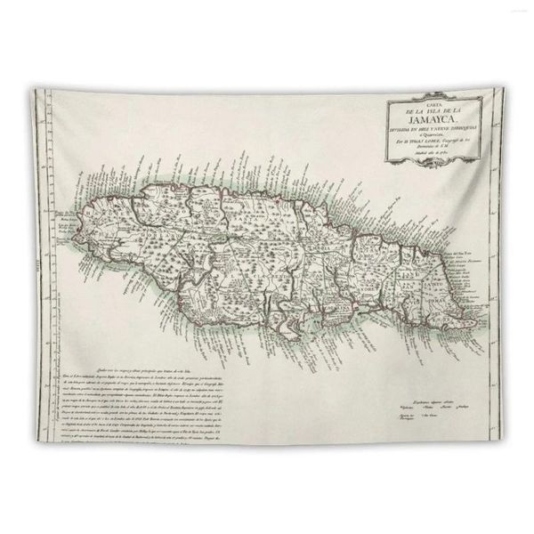 Arazzi Mappa della Giamaica - 1780 A DECIVI A TAPESTRIA Home Murale decorativo murale