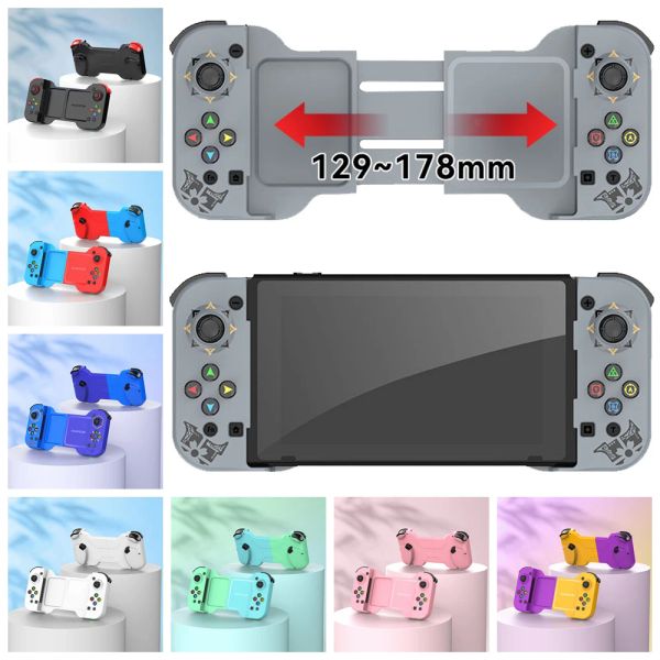 GamePads atualizados D5 BT Controlador de jogo sem fio para NS Switch/OLED para Samsung Mobile Phones Android iOS gamepad joystick