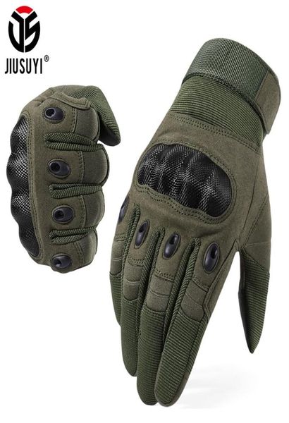 Touch screen guanti tattici Army paintball che tira il combattimento airrofato antriskid Hard Knuckle Full Finger Gloves Men Women 26919631