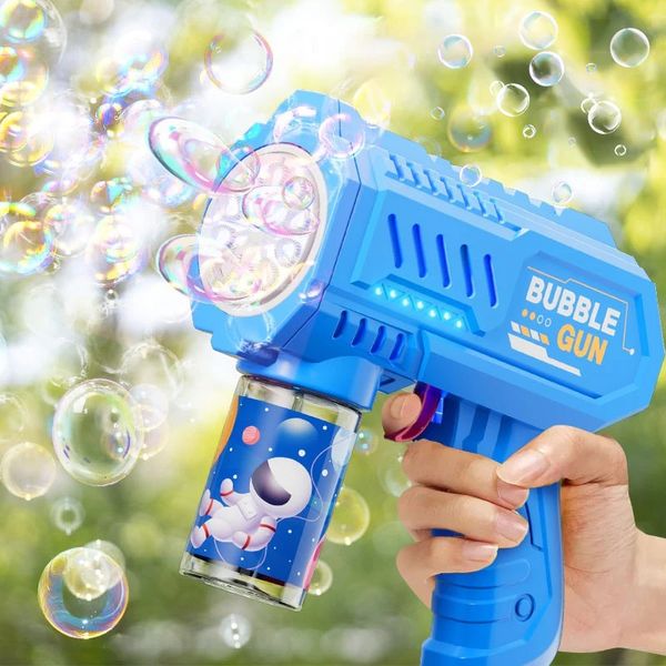 Parelloni completamente automatici a bolle elettriche Bubbles Gun Toys Summer Beach Bam Game Outdoor Fantasy Toy for Children Regali 240410