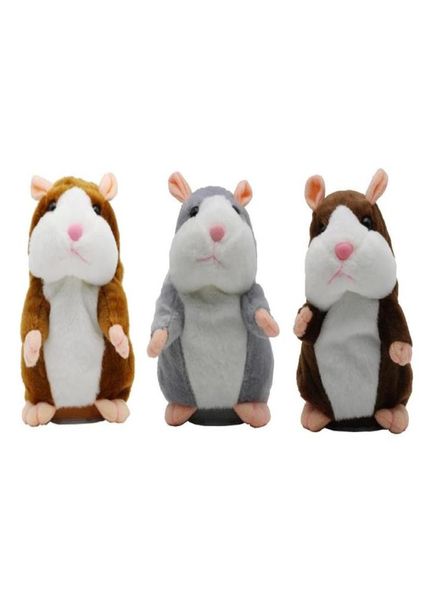 Talking Hamster Falante Mouse Pet Plush Toy Cute Talking Sound Record Образовательная кукла подарки на день рождения8198044