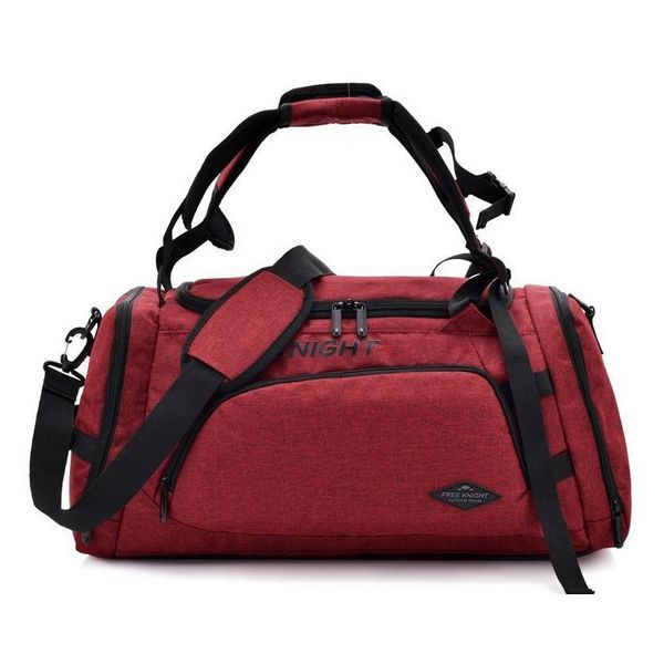 Bolsas ao ar livre Red Gym Hangbags para Women Fitness Bag Sports Sports Training Blosa Viagem Duffle com compartimento de show Q0705 D Otgir