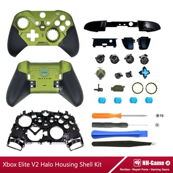 Acessórios Kit de casca de moradia de substituição para Xbox Elite Série 2 Gamepad Caixa frontal Tampa traseira LB RB BURPS BOTURS BACA