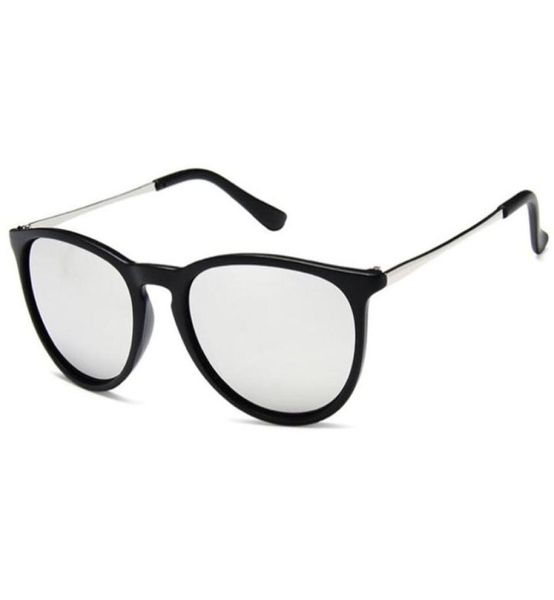 Occhiali da sole rotondi di moda per uomini donne classiche occhiali da sole designer Matt Black Frame Mirror Uv400 Eyewear di qualità Bene con casi2322763