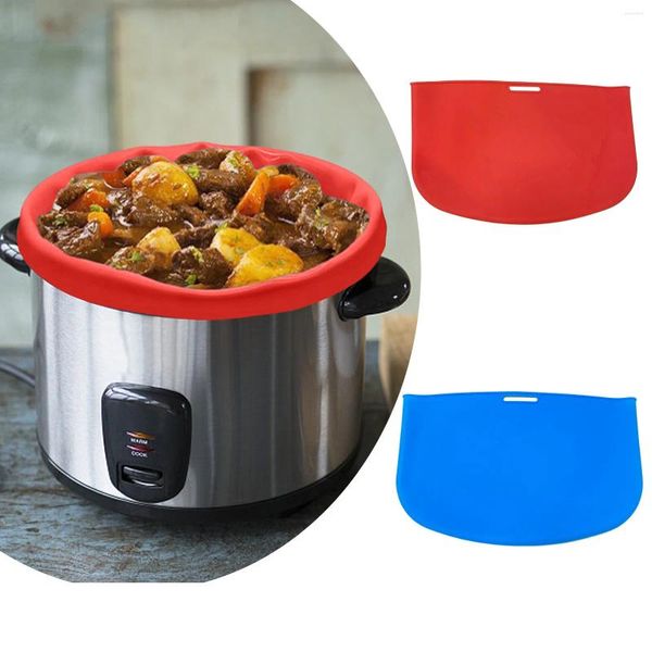 Tischmatten Slow Cooker Liner wiederverwendbarer Crock Pot -Liner Leckfest einfach saubere Silikon -Abteiler Luft Frittierschale für Ofen NX60A6511SSS