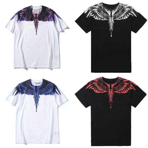 Neue Advanced Version Herren T-Shirt Trendy Clothing Wings Drucken Paar Kleidung Sommer Baumwolle Runde Hals Herren Womens European Size Hip-Hop Kurzschläfe Tops Tee xl