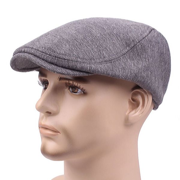 Solid Gatsby Cap Ivy Cappello da uomo Golf guida Summer Sun Flat Cabbie Newsboy