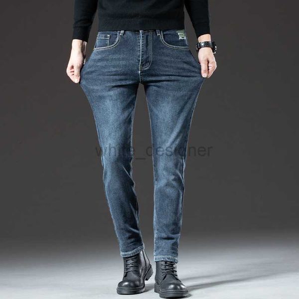 Jeans de designer de luxo para masculino jeans masculino 2024 Novo elástico esbelto moda de maneira versátil calça casual casual calças de moda grande