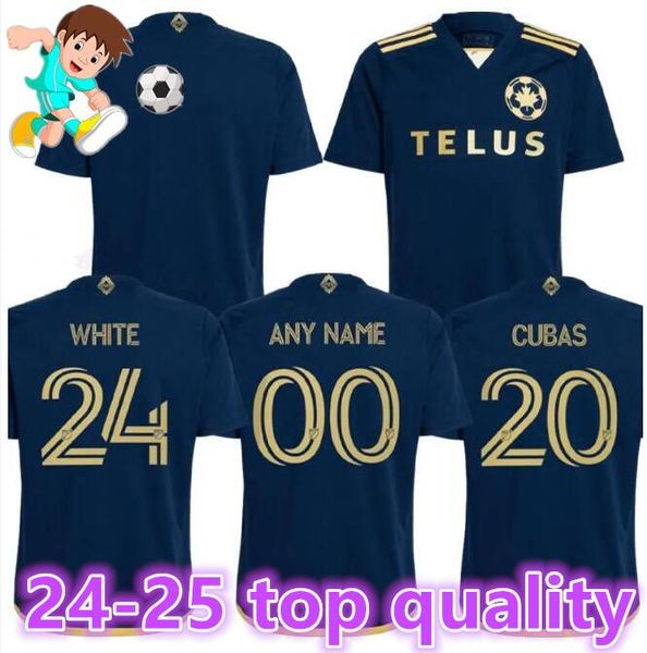 2024 2025 Maglie di calcio Vancouver Whitecaps Home Away Kids Kit Full Kits Ful Player versione 24 25 Shirt calcistica Thailandia Qualità8899