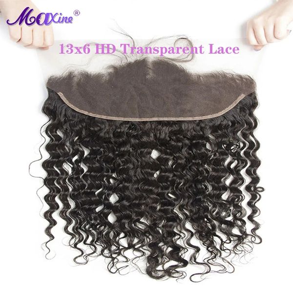 MAXINE LACE FRONTAL FRONTAL 13X4 Ondas de água Fechamento de cabelos humanos Lace Frontal 5x5 6x6 Fechamento profundo HD Curly HD Frontal de renda 240408