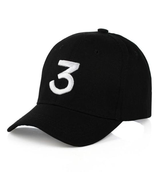 Nuova possibilità il rapper 3 papà cappello da baseball berretto regolabile frammento di baseball nero caps2679666