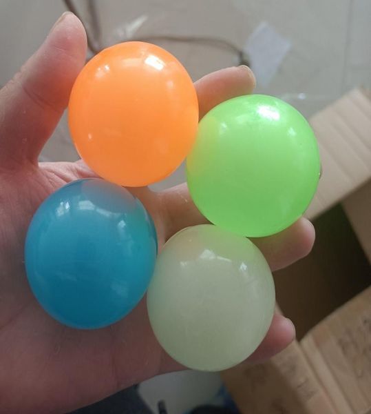 Çocuk oyuncak tavan ışıltılı top parıltı karanlık squishy anti -stres topları gerilebilir yumuşak sıkma yetişkin çocuk oyuncak parti hediyesi6753792
