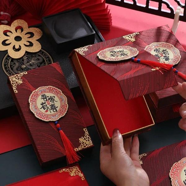 RAGAZZO RAGAI MODICE MOLTI MOLti Wedding Caso di denaro Buona fortuna Auguri di una scatola di dotato di benedizione Hongbao Cinese