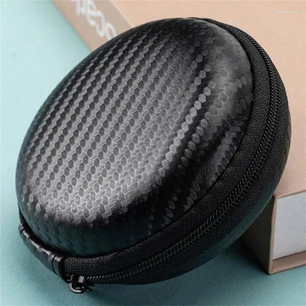 Bolsas de armazenamento Caixa de fone de ouvido Acesso Fácil zíper mini eva bolsa durável e leve 2 kg de alta demanda eletrônica telefone celular preto