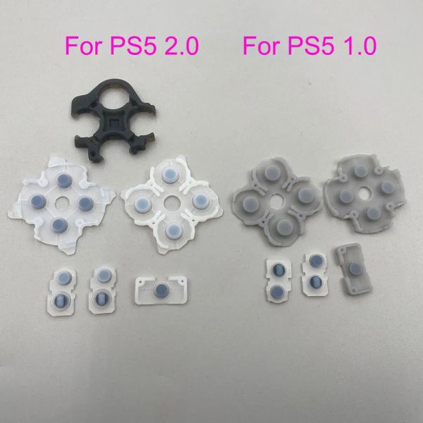 Zubehör 30Sets v1.0 v2.0 für Sony PS5 Controller Gummi -Leitknopf -Membranschlüsselpolster