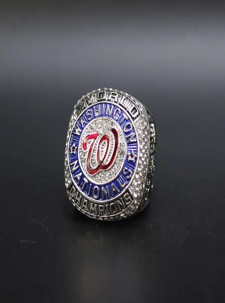 2019 Beyzbol Washington Milli Takım Şampiyonası Yüzük Hediyelik Mücevher Fan Hediyesi Whole1882849
