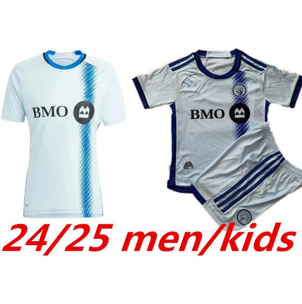 2024 2025 CF Montreal Maillot Futbol Gömlek Çocuk Seti Erkekler 24 25 Futbol Gömlek Işık Kraliyet Uzak Erkekler Wanyama Piette Miljev Duke Brault-Guillard 999