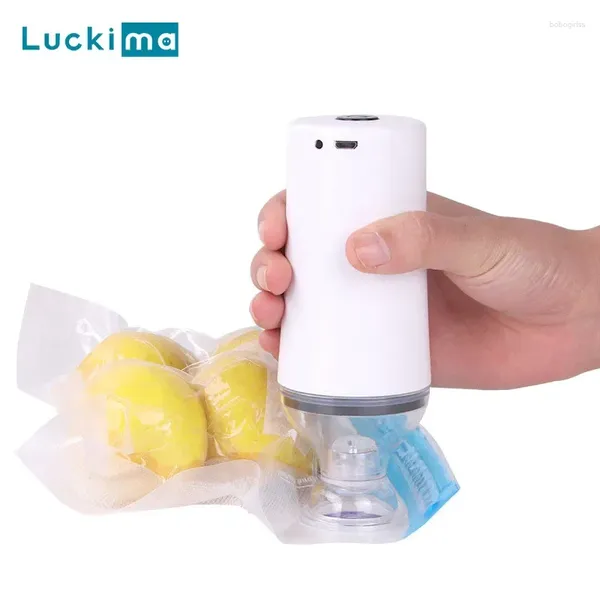 Aufbewahrungstaschen Mini Vakuumpumpe für Kleidung Food Bag USB Ladung Elektrisch frisch wecker Versiegelungsmaschine Home Reisewerkzeug