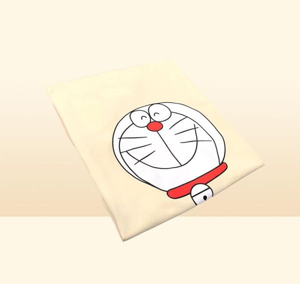 Hochwertiger Designer Tide Marke Joint Shortsleeved T -Shirt Doraemon Classic Logo Print Lose Baumwollpaar Tee Ben42b1564164061