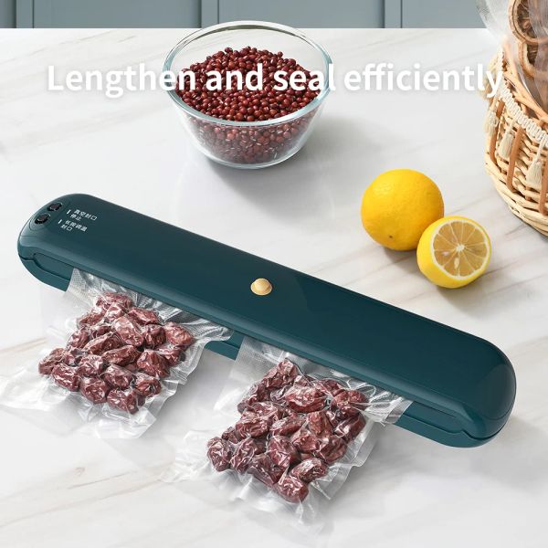 Машина ATWFS Vacuum Sealer Machine Home Appliances Пластиковый пакет, упакованный для кухонной упаковки продуктов, сохраняйте свежую