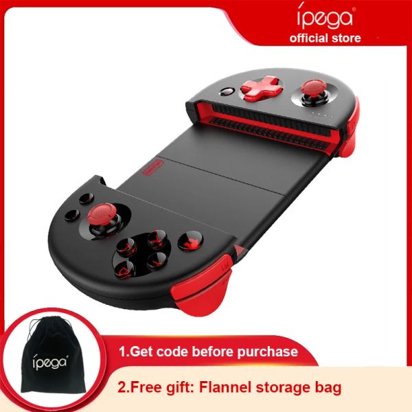 Gamepads Ipega PG9087S Bluetooth Wireless Gamepad Extensible Game Controller Joystick für Android iOS PC Smart TV PUBG Trigger -Konsole